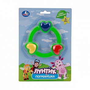 Погремушка «Лунтик» из серии «Кольцо с сердечками»  (Умка, RN13-Lsim)